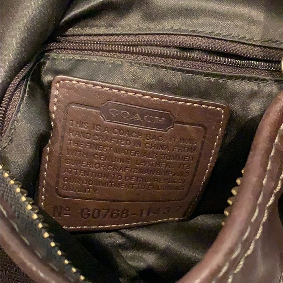 Coach Chocolate Canvas Bucket Bag - Picture 3 of 3